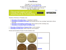 Tablet Screenshot of coinhistory.info